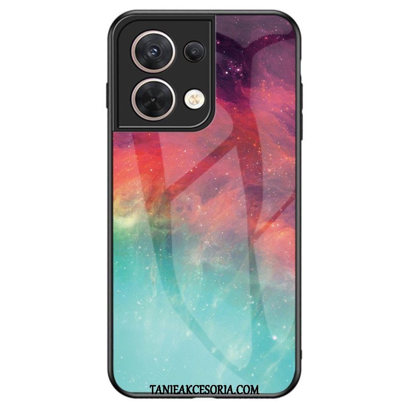 Etui do Oppo Reno 8 Wzór Ze Szkła Hartowanego