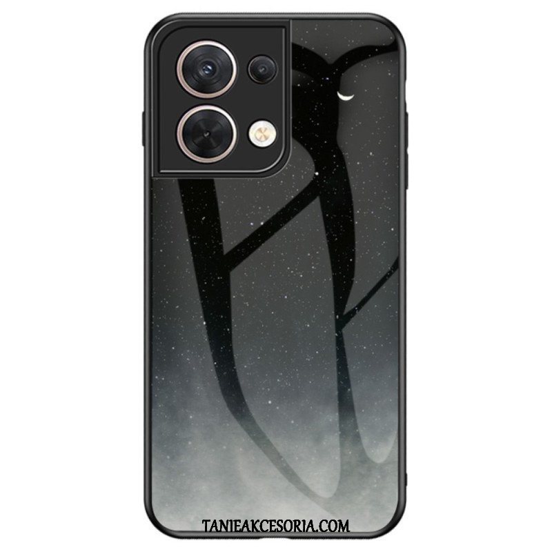 Etui do Oppo Reno 8 Wzór Ze Szkła Hartowanego