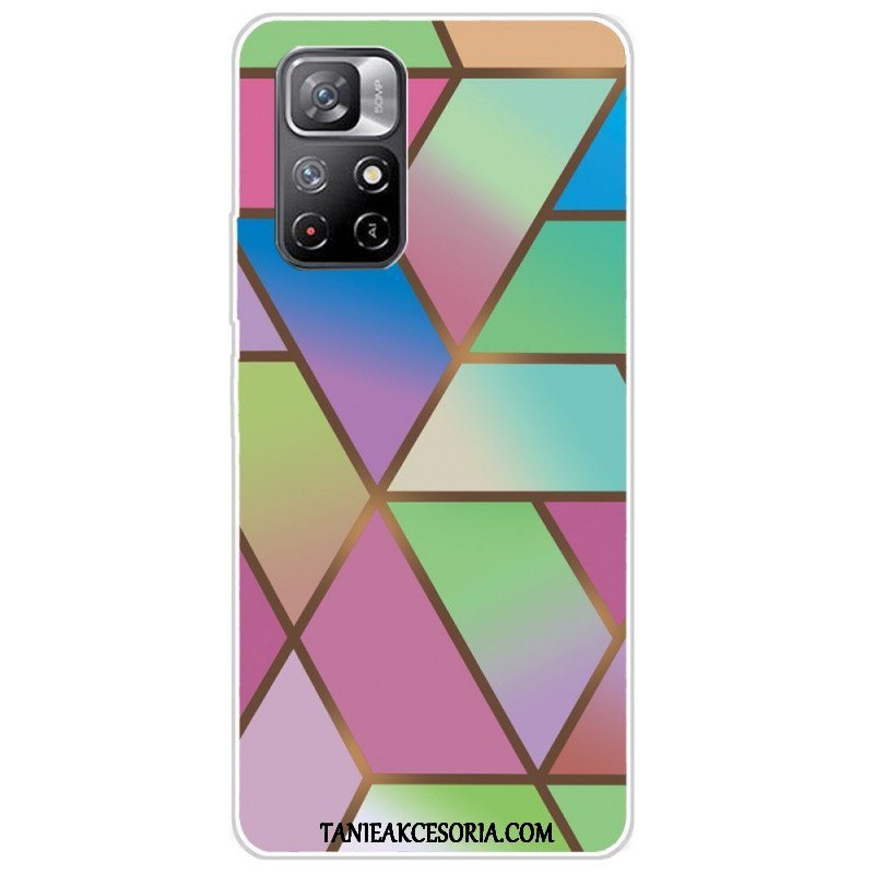 Etui do Poco M4 Pro 5G Geometria Marmuru