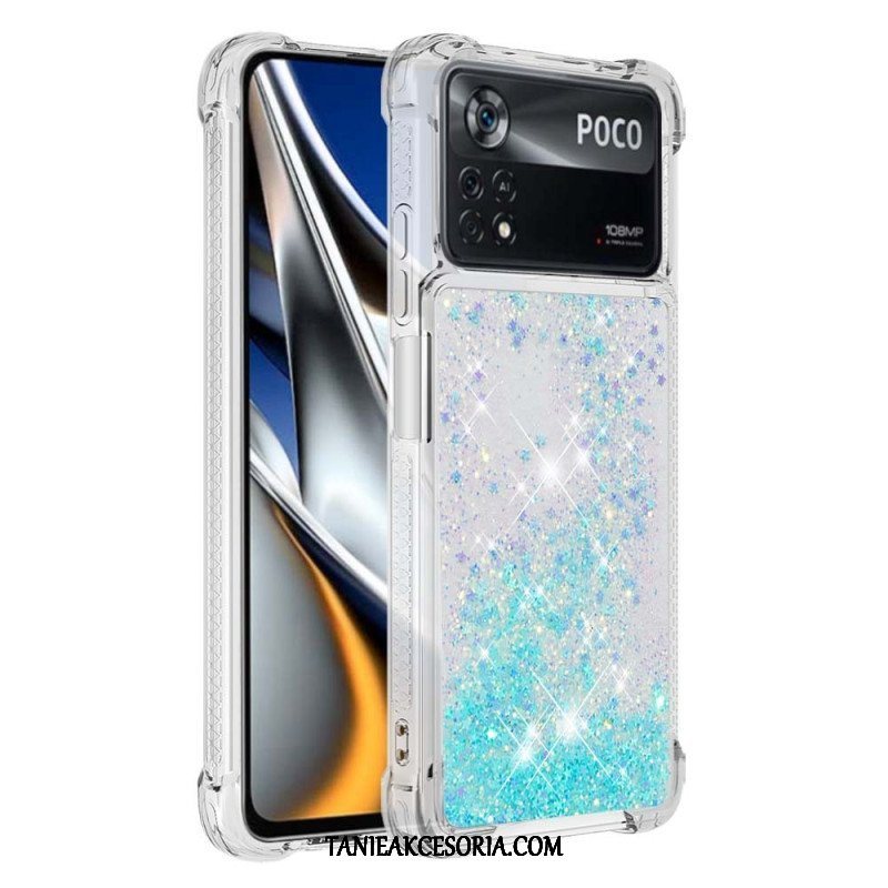 Etui do Poco X4 Pro 5G Pragnienia Cekiny