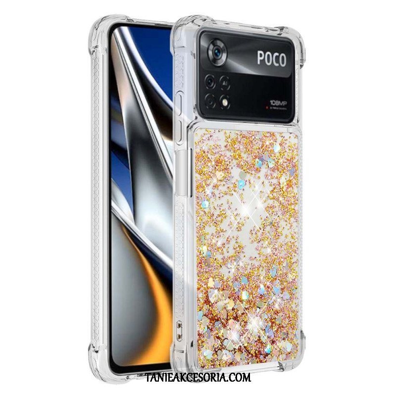 Etui do Poco X4 Pro 5G Pragnienia Cekiny