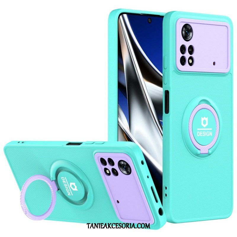 Etui do Poco X4 Pro 5G Wsparcie Pierścienia Dwukolorowego