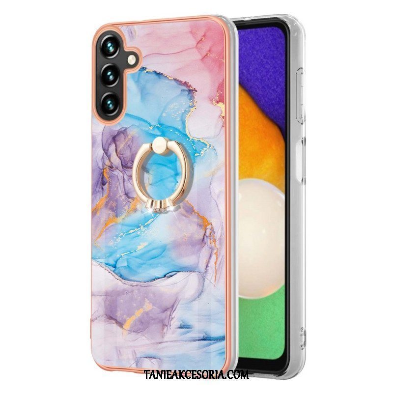 Etui do Samsung Galaxy A13 5G / A04s Marmur Ze Wspornikiem Pierścienia