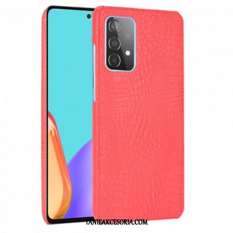 Etui do Samsung Galaxy A52 4G / A52 5G / A52s 5G Efekt Skóry Krokodyla