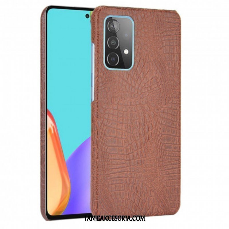 Etui do Samsung Galaxy A52 4G / A52 5G / A52s 5G Efekt Skóry Krokodyla