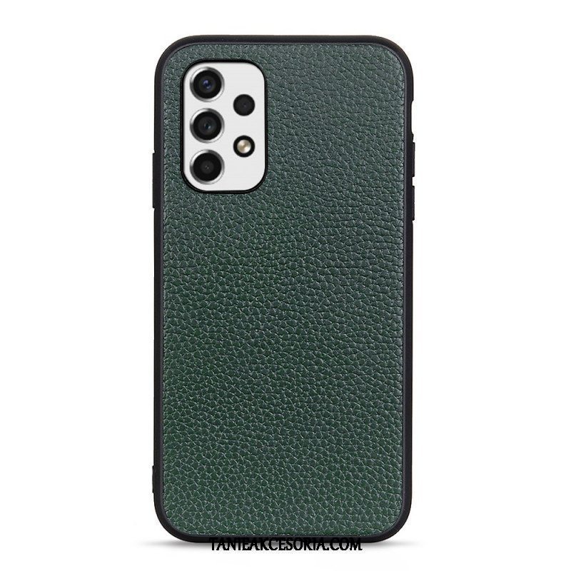 Etui do Samsung Galaxy A53 5G Prawdziwa Skóra Litchi