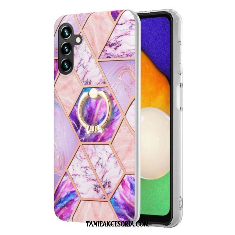 Etui do Samsung Galaxy A54 5G Marmur Ze Wspornikiem Pierścienia