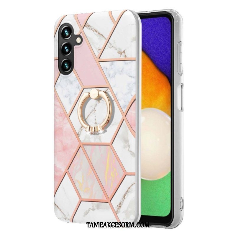 Etui do Samsung Galaxy A54 5G Marmur Ze Wspornikiem Pierścienia