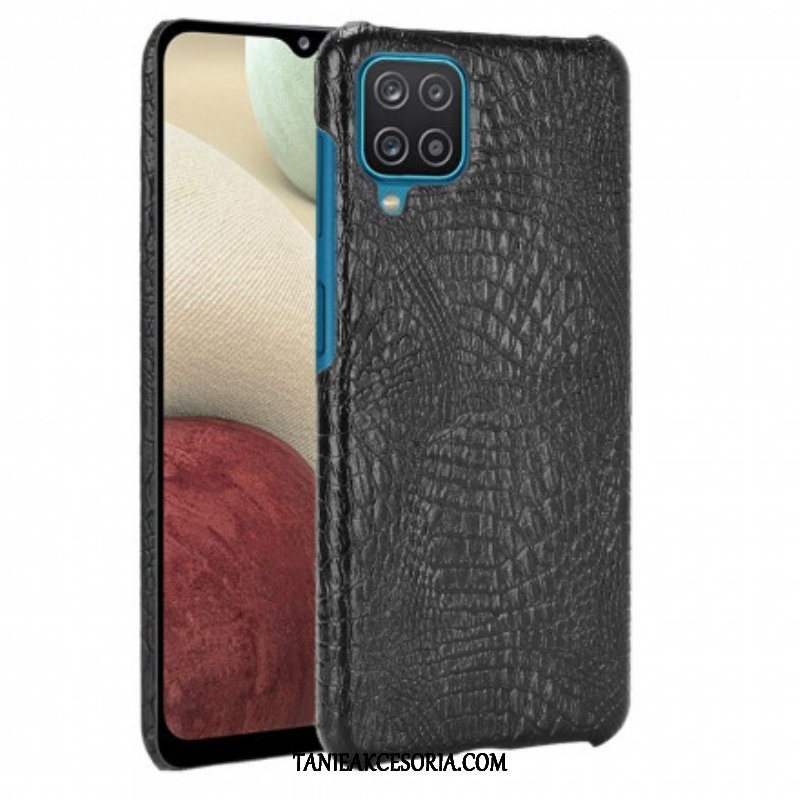 Etui do Samsung Galaxy M12 / A12 Efekt Skóry Krokodyla