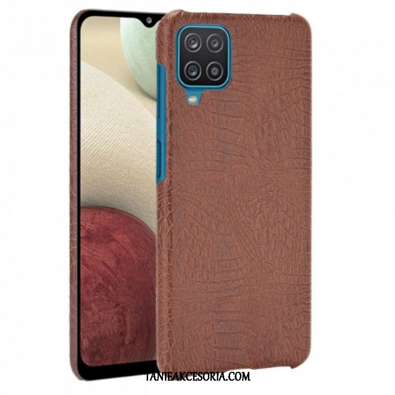 Etui do Samsung Galaxy M12 / A12 Efekt Skóry Krokodyla