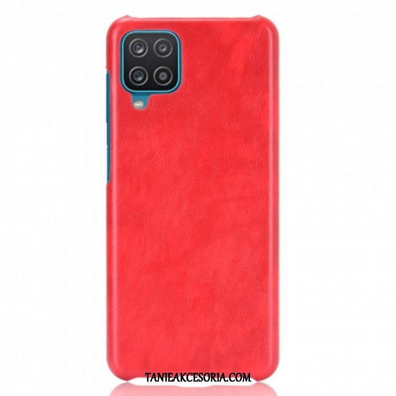 Etui do Samsung Galaxy M12 / A12 Efekt Skóry Liczi