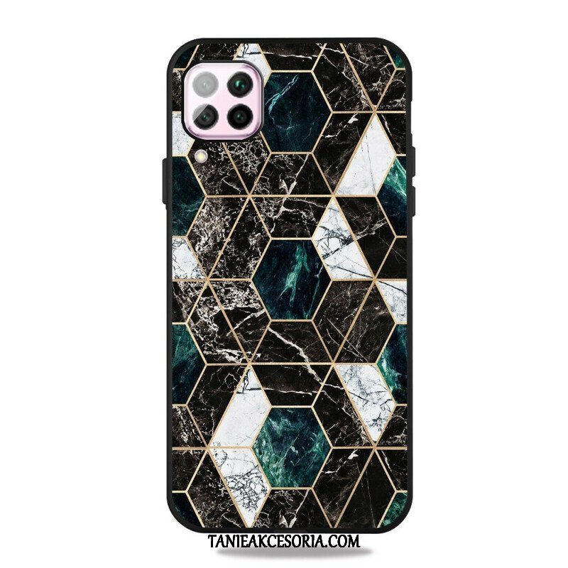 Etui do Samsung Galaxy M12 / A12 Kolorowy Geometria Marmur