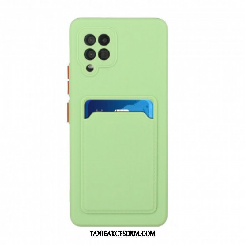 Etui do Samsung Galaxy M12 / A12 Silikonowy Uchwyt Na Kartę