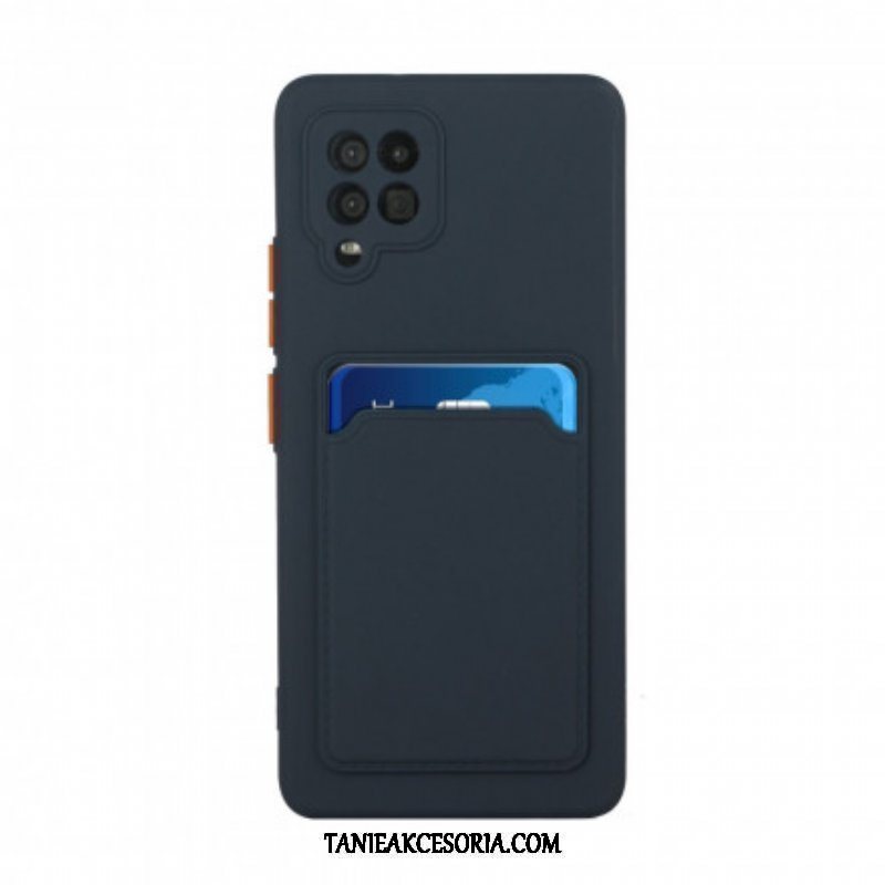 Etui do Samsung Galaxy M12 / A12 Silikonowy Uchwyt Na Kartę