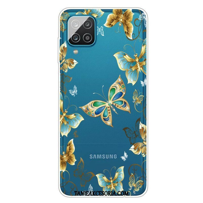 Etui do Samsung Galaxy M12 / A12 Zaprojektuj Motyle