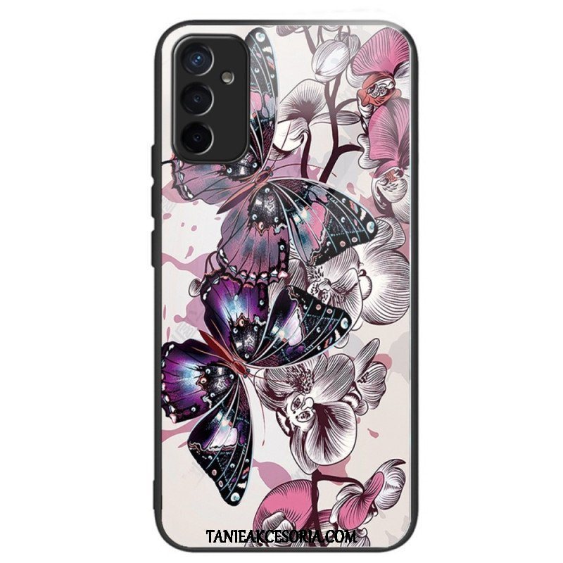 Etui do Samsung Galaxy M13 Motyle Odmiana Szkło Hartowane