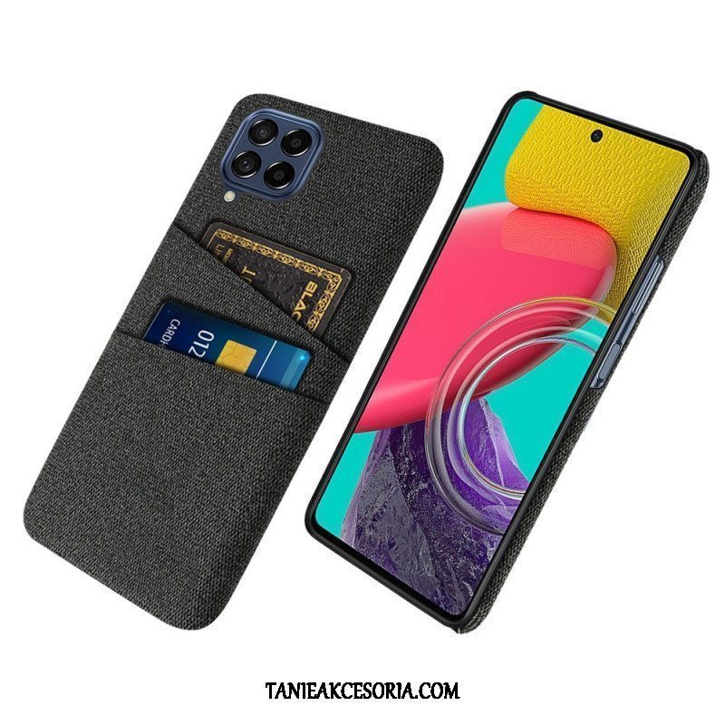 Etui do Samsung Galaxy M53 5G Posiadacz Karty Z Tkaniny