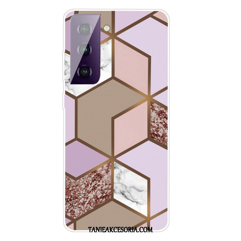 Etui do Samsung Galaxy S21 5G Geometryczny Marmur