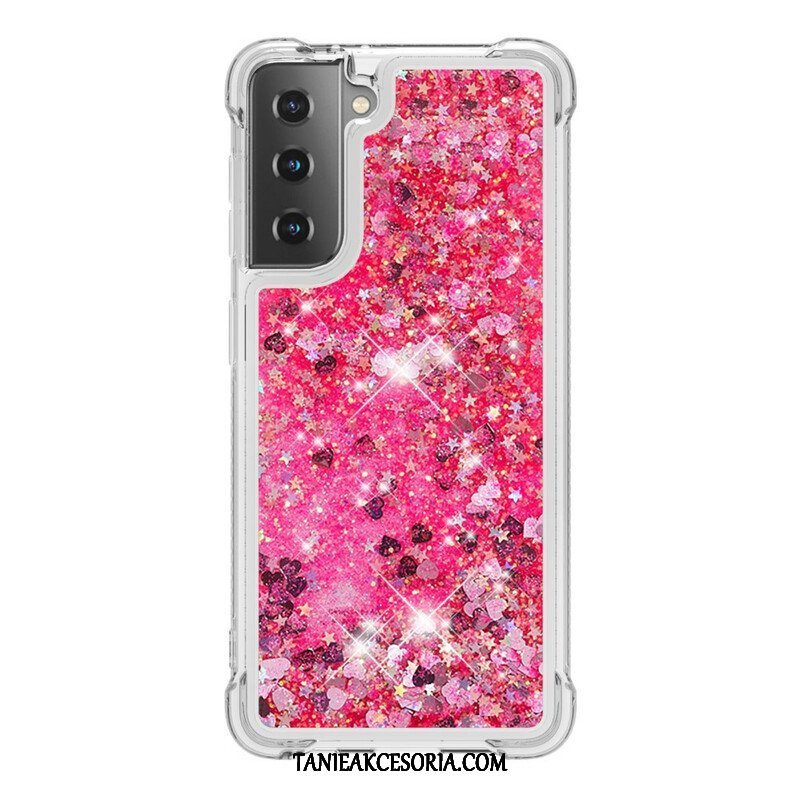 Etui do Samsung Galaxy S21 5G Pragnienia Cekiny