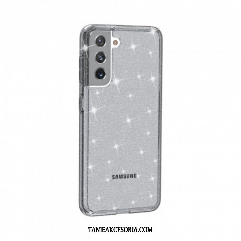 Etui do Samsung Galaxy S21 5G Przezroczyste Cekiny