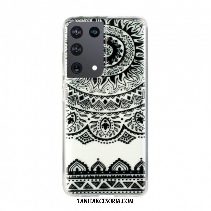 Etui do Samsung Galaxy S21 Ultra 5G Bezszwowa Kwiatowa Mandala