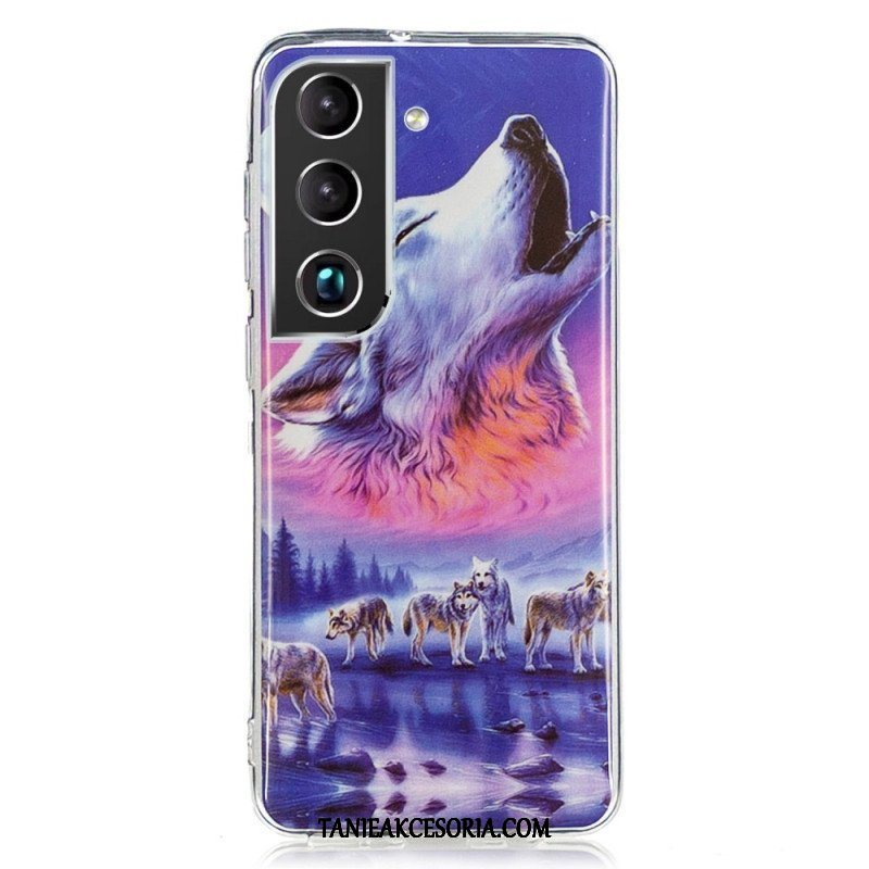 Etui do Samsung Galaxy S22 5G Fluorescencyjny Wilk