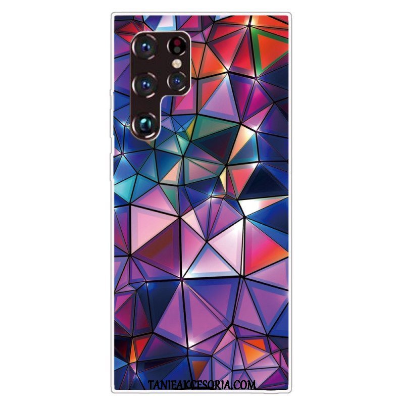 Etui do Samsung Galaxy S22 Ultra 5G Elastyczna Geometria