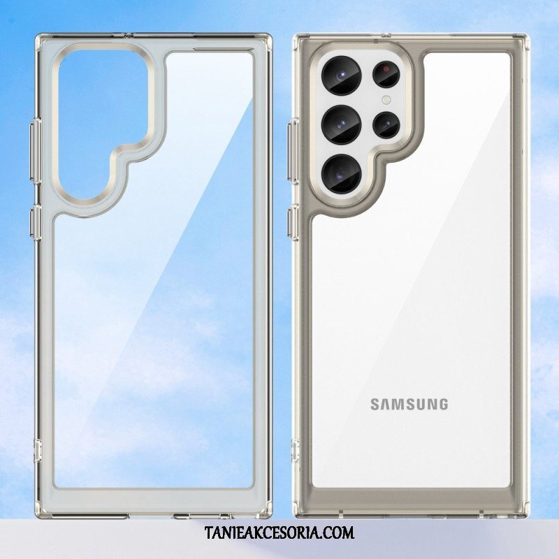 Etui do Samsung Galaxy S23 Ultra 5G Hybrydowe Kolorowe Krawędzie