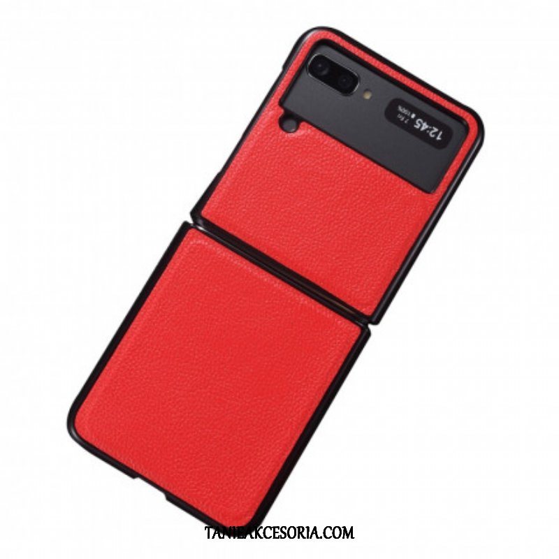 Etui do Samsung Galaxy Z Flip 3 5G Etui Folio Prawdziwa Skóra