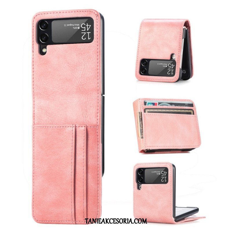 Etui do Samsung Galaxy Z Flip 3 5G Portfel Etui Folio Stylowy Skórzany Portfel