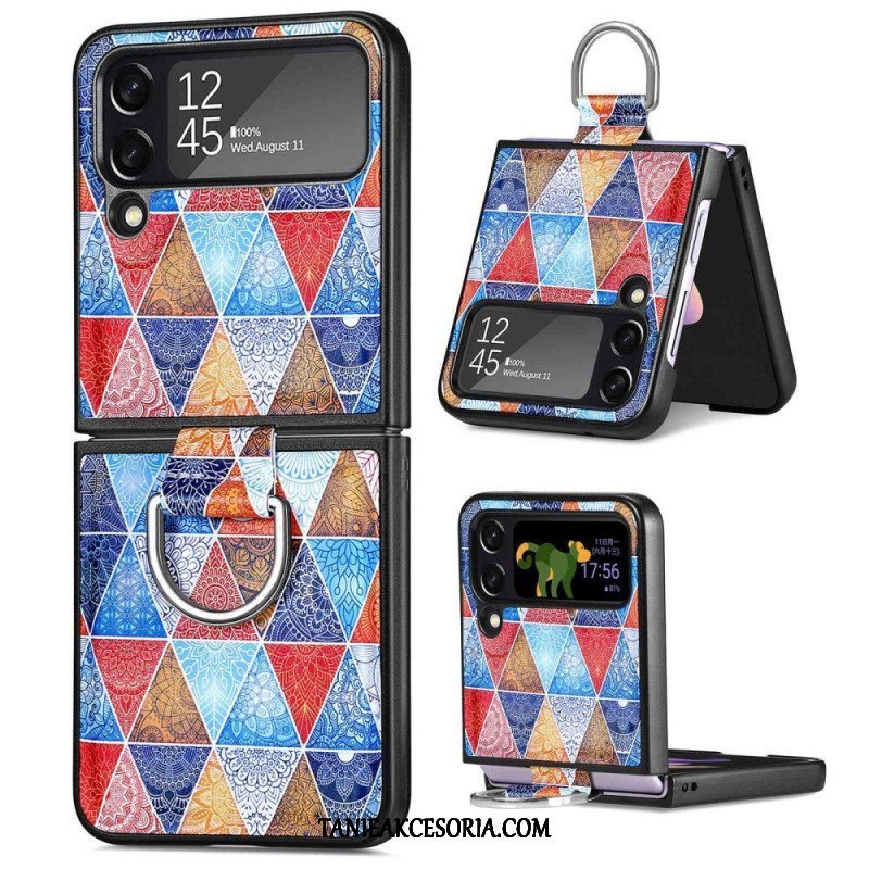 Etui do Samsung Galaxy Z Flip 4 Etui Folio Fantazja Z Pierścionkiem Caseneo