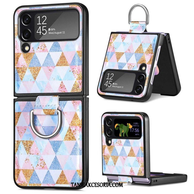 Etui do Samsung Galaxy Z Flip 4 Etui Folio Fantazja Z Pierścionkiem Caseneo