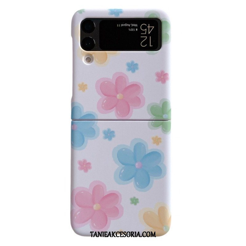 Etui do Samsung Galaxy Z Flip 4 Etui Folio Ładne Kwiaty