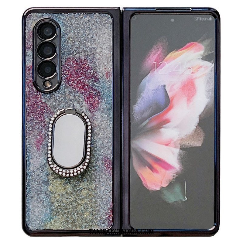 Etui do Samsung Galaxy Z Fold 3 5G Osłona Ekranu I Uchwyt Pierścienia