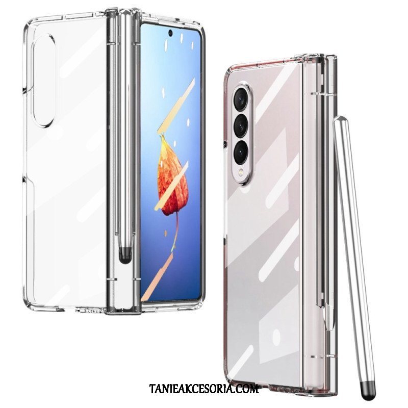 Etui do Samsung Galaxy Z Fold 4 Matowa Skorupa Z Rysikiem