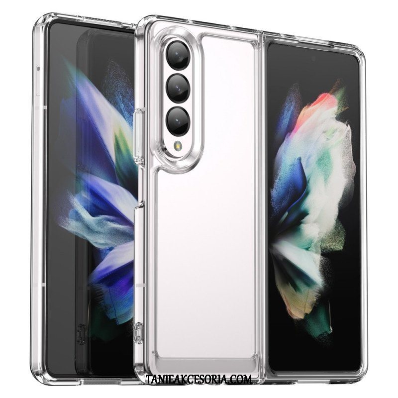 Etui do Samsung Galaxy Z Fold 4 Przezroczyste Kolorowe Krawędzie