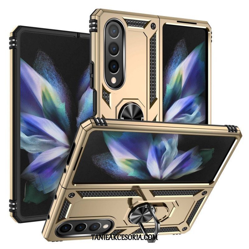 Etui do Samsung Galaxy Z Fold 4 Stopień Wojskowy Z Pierścieniem