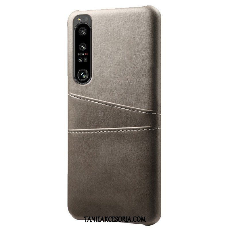 Etui do Sony Xperia 1 IV Etui Na Karty Z Efektem Skóry