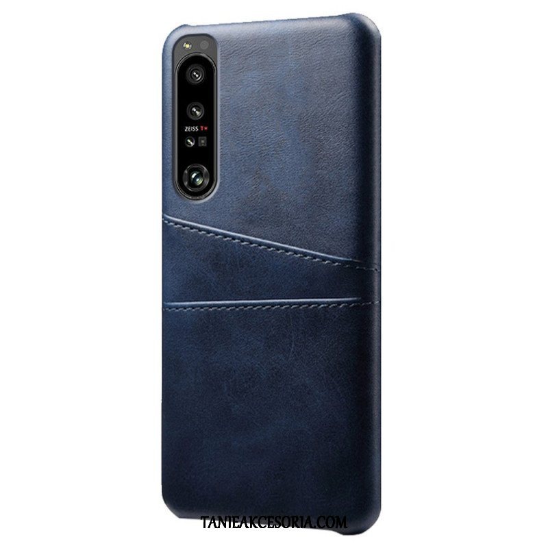 Etui do Sony Xperia 1 IV Etui Na Karty Z Efektem Skóry