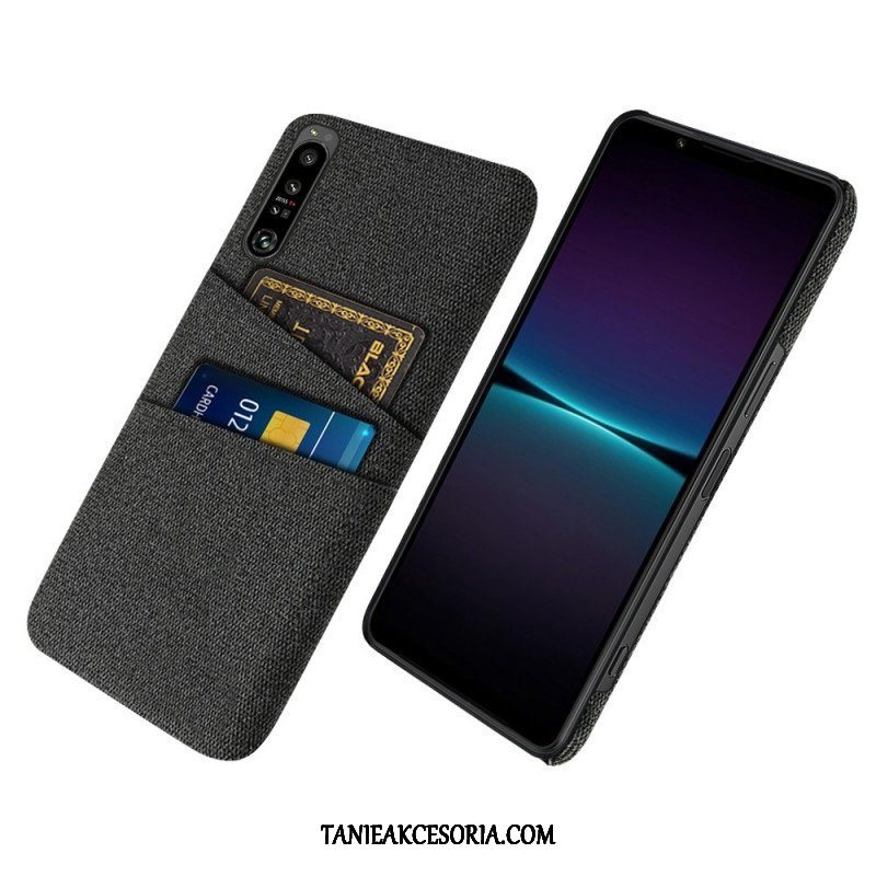 Etui do Sony Xperia 1 IV Tkanina Na Karty