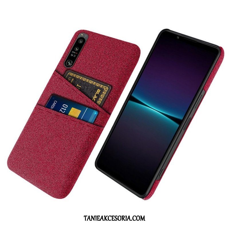 Etui do Sony Xperia 1 IV Tkanina Na Karty