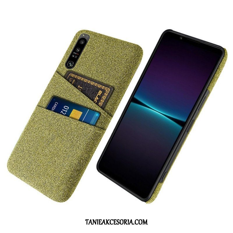 Etui do Sony Xperia 1 IV Tkanina Na Karty