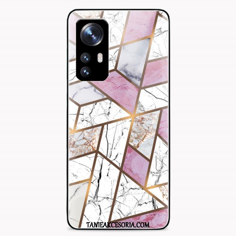 Etui do Xiaomi 12 / 12X Geometria Marmurowe Szkło Hartowane