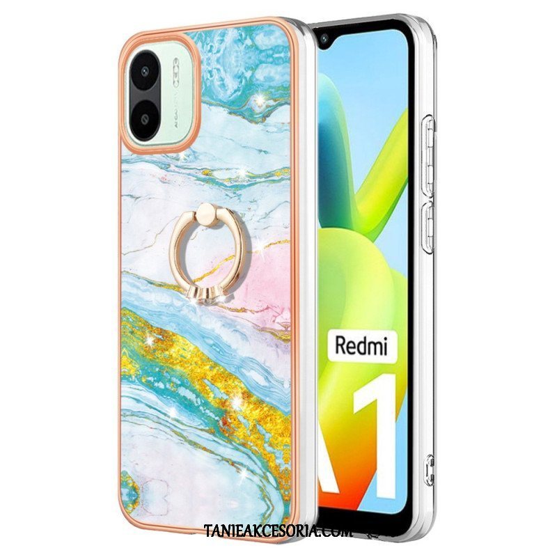 Etui do Xiaomi Redmi A1 Marmur Ze Wspornikiem Pierścienia