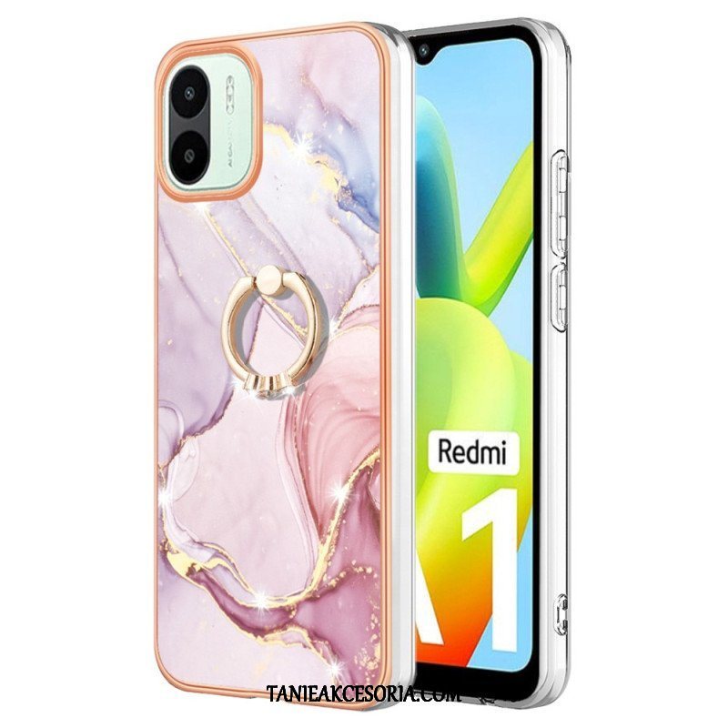 Etui do Xiaomi Redmi A1 Marmur Ze Wspornikiem Pierścienia