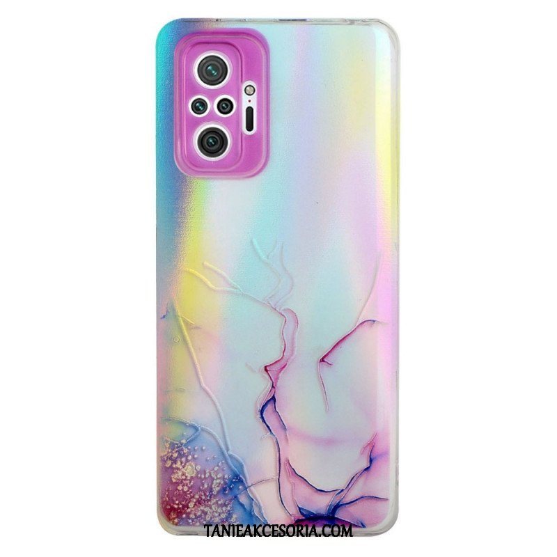 Etui do Xiaomi Redmi Note 10 Pro Marmur Z Efektem Lasera