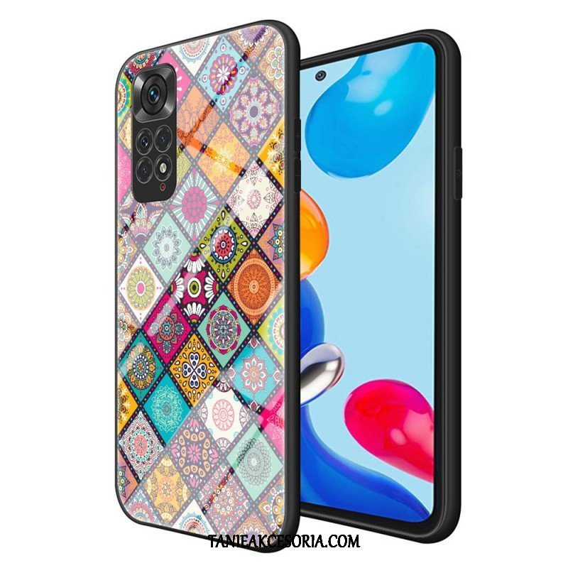 Etui do Xiaomi Redmi Note 11 / 11S Patchworkowy Uchwyt Magnetyczny