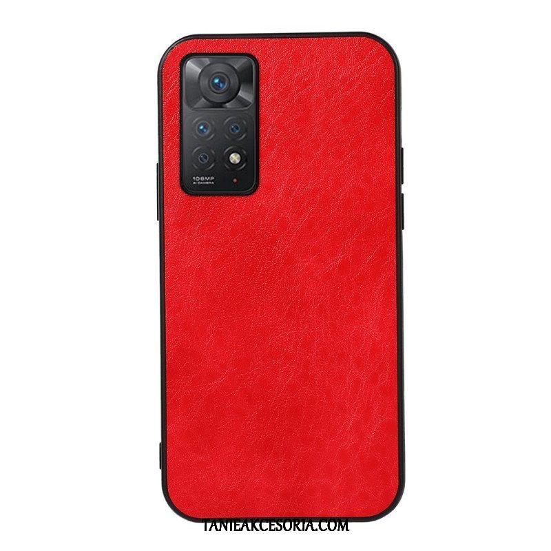 Etui do Xiaomi Redmi Note 11 Pro / 11 Pro 5G Teksturowana Sztuczna Skóra