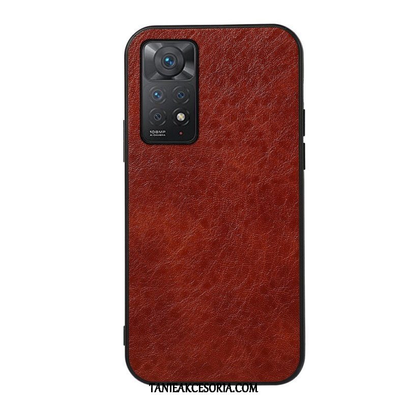 Etui do Xiaomi Redmi Note 11 Pro / 11 Pro 5G Teksturowana Sztuczna Skóra