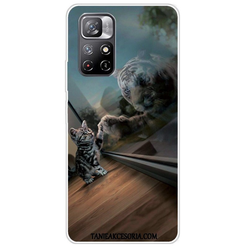 Etui do Xiaomi Redmi Note 11 Pro Plus 5G Silikon Feline Dream